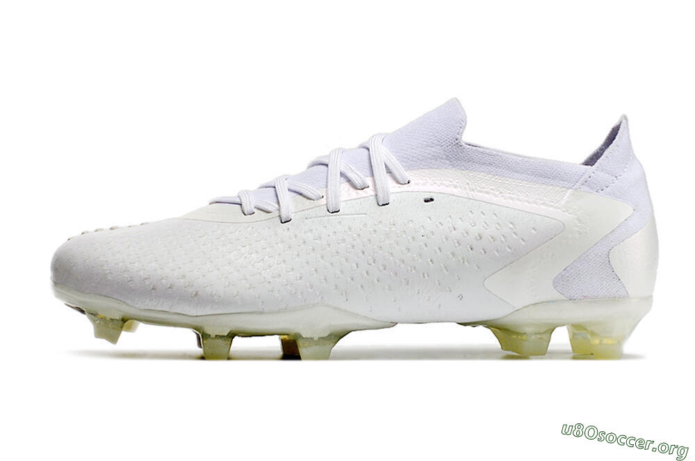 Adidas Predator Accuracy.1 Low FG Football Boots - White/White 3