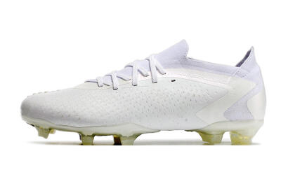 Adidas Predator Accuracy.1 Low FG Football Boots - White/White