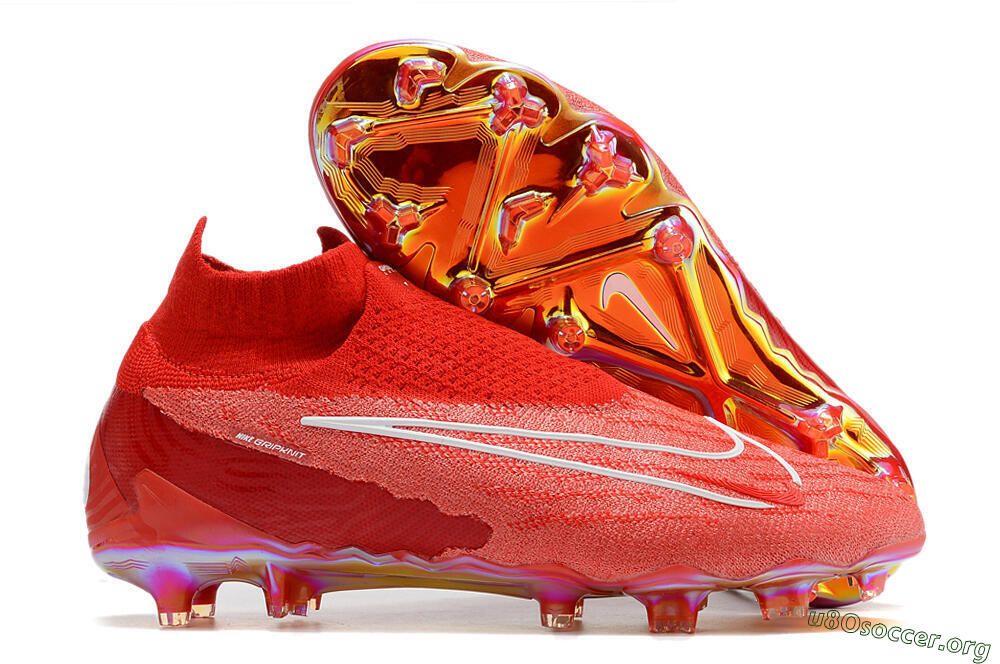 Nike Phantom GX Elite DF Link FG Football Boots - Red/White 2