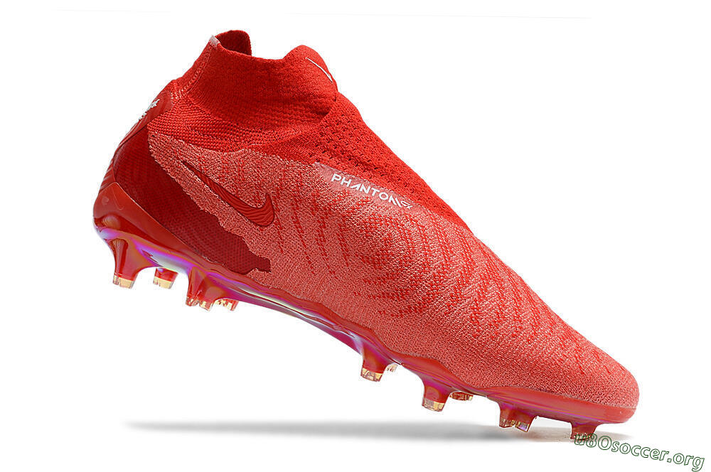 Nike Phantom GX Elite DF Link FG Football Boots - Red/White 4