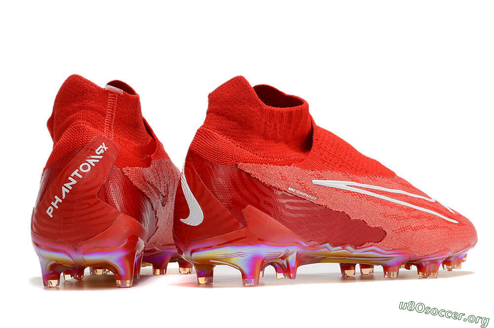 Nike Phantom GX Elite DF Link FG Football Boots - Red/White 6