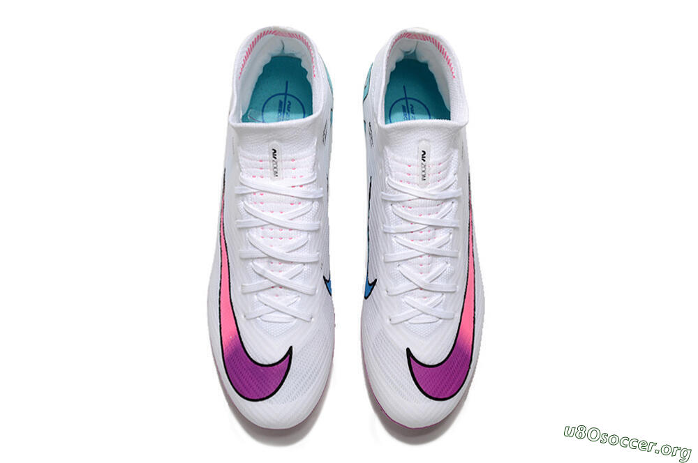 Nike Air Zoom Mercurial Superfly 9 Elite FG Football Boots - White/Pink/Purple 4