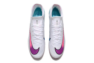 Nike Air Zoom Mercurial Superfly 9 Elite FG Football Boots - White/Pink/Purple
