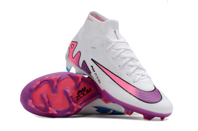 Nike Air Zoom Mercurial Superfly 9 Elite FG Football Boots - White/Pink/Purple