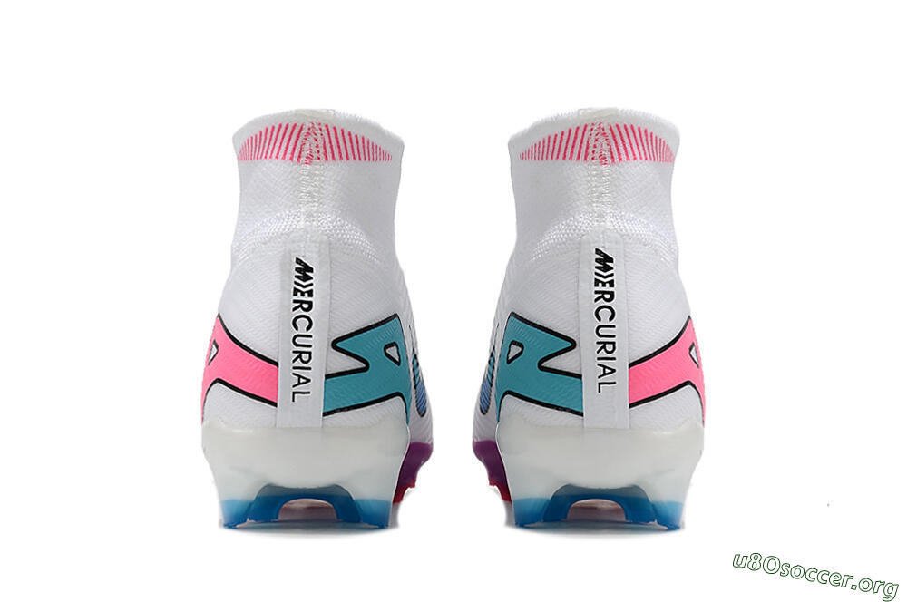 Nike Air Zoom Mercurial Superfly 9 Elite FG Football Boots - White/Pink/Purple 5