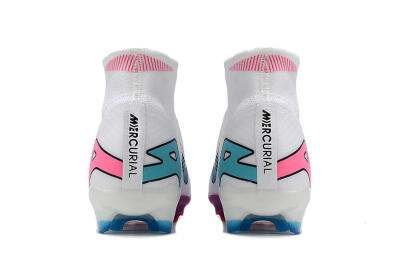 Nike Air Zoom Mercurial Superfly 9 Elite FG Football Boots - White/Pink/Purple