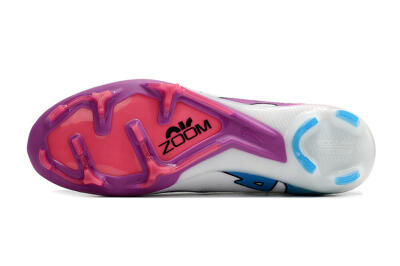 Nike Air Zoom Mercurial Superfly 9 Elite FG Football Boots - White/Pink/Purple