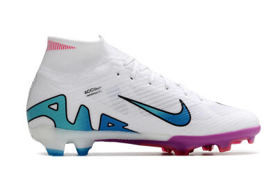 Nike Air Zoom Mercurial Superfly 9 Elite FG Football Boots - White/Pink/Purple