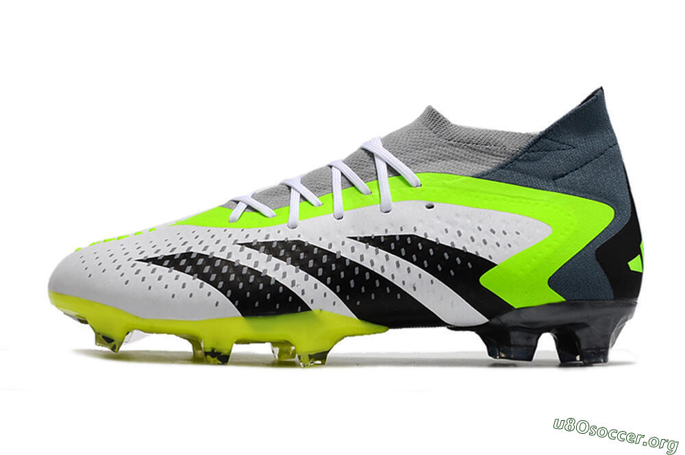 Adidas Predator Accuracy 23.1 FG Football Boots - Grey/Green/Black 3