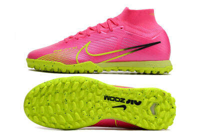 Nike Air Zoom Mercurial Superfly 9 Elite TF Football Shoes - Pink/Green/Black