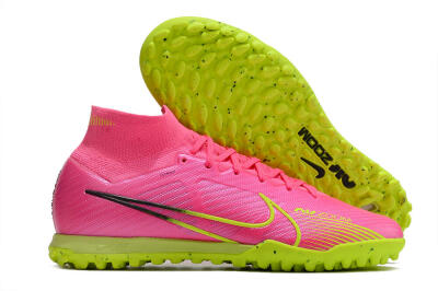 Nike Air Zoom Mercurial Superfly 9 Elite TF Football Shoes - Pink/Green/Black