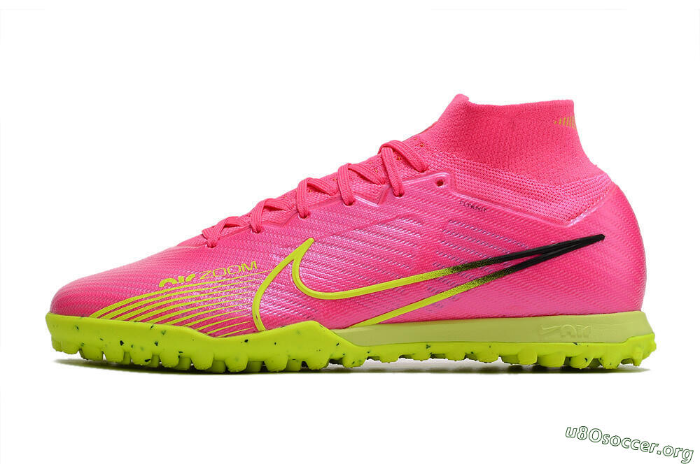 Nike Air Zoom Mercurial Superfly 9 Elite TF Football Shoes - Pink/Green/Black 3