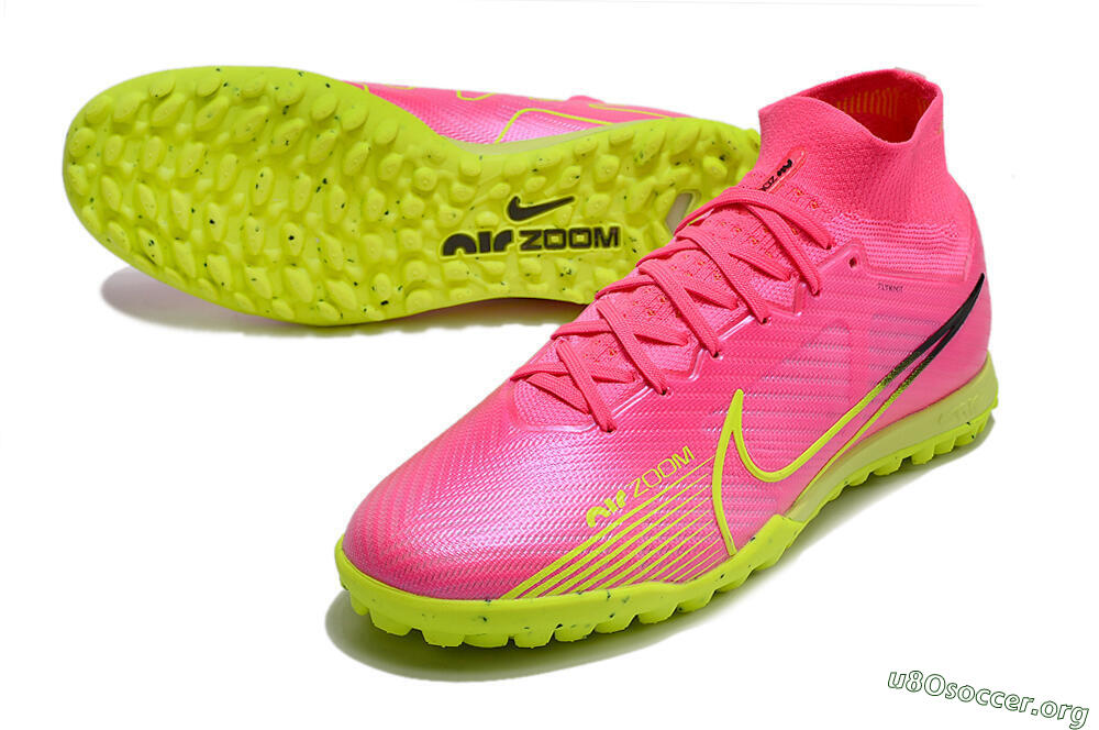 Nike Air Zoom Mercurial Superfly 9 Elite TF Football Shoes - Pink/Green/Black 0
