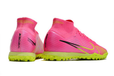 Nike Air Zoom Mercurial Superfly 9 Elite TF Football Shoes - Pink/Green/Black