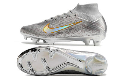 Nike Air Zoom Mercurial Superfly 9 Elite FG Football Boots - Silver/Gold