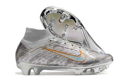Nike Air Zoom Mercurial Superfly 9 Elite FG Football Boots - Silver/Gold