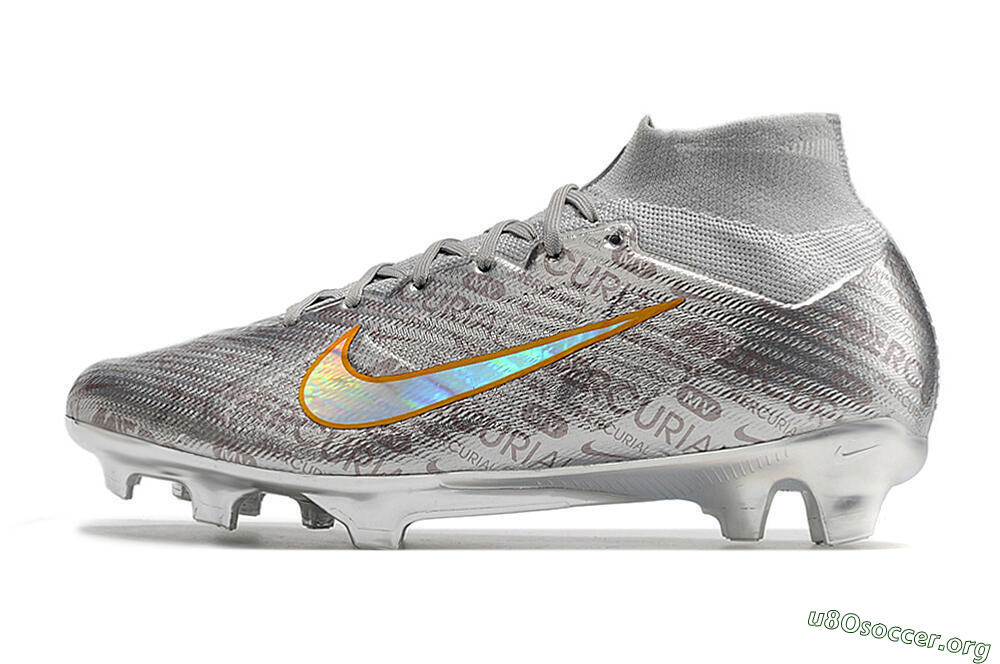 Nike Air Zoom Mercurial Superfly 9 Elite FG Football Boots - Silver/Gold 3