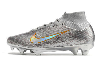 Nike Air Zoom Mercurial Superfly 9 Elite FG Football Boots - Silver/Gold