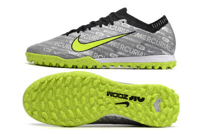 Nike Air Zoom Mercurial Vapor Elite TF Football Shoes - Grey/Black/Yellow