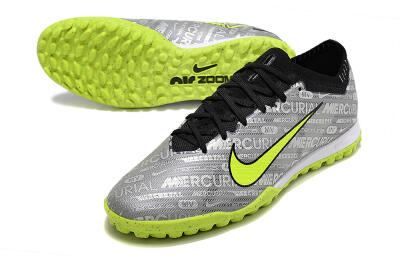 Nike Air Zoom Mercurial Vapor Elite TF Football Shoes - Grey/Black/Yellow