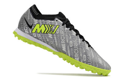 Nike Air Zoom Mercurial Vapor Elite TF Football Shoes - Grey/Black/Yellow