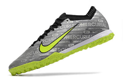 Nike Air Zoom Mercurial Vapor Elite TF Football Shoes - Grey/Black/Yellow