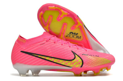 Nike Air Zoom Mercurial Vapor 15 Elite FG Football Boots - Pink/Yellow