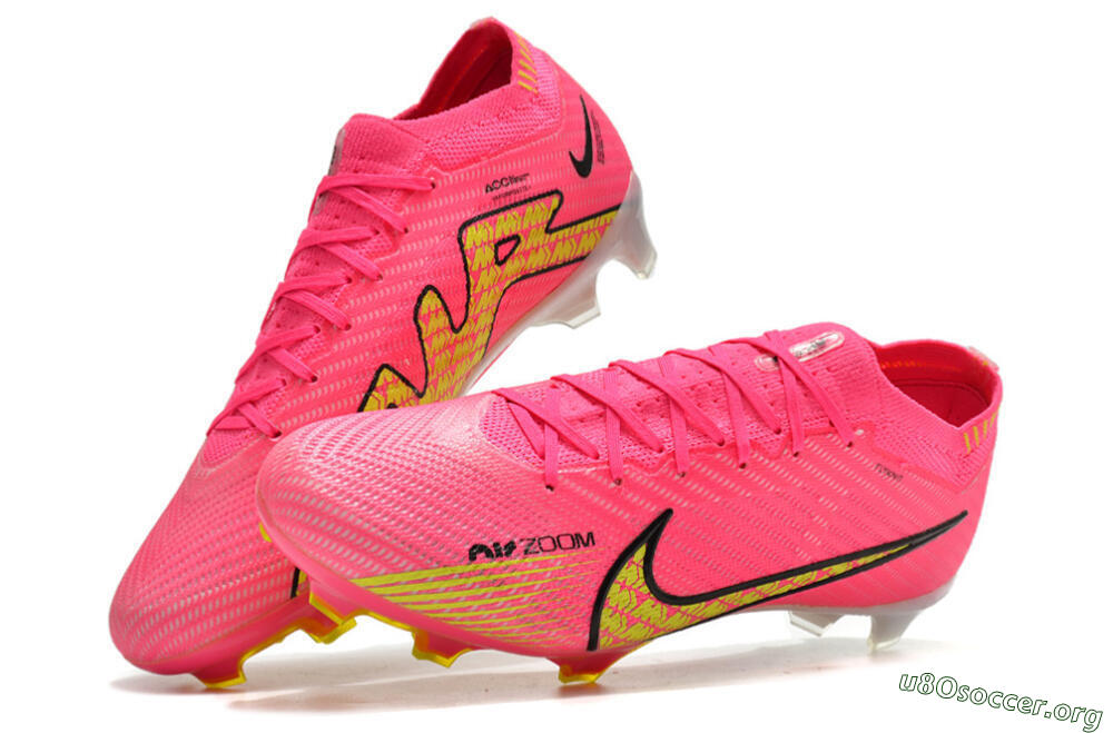 Nike Air Zoom Mercurial Vapor 15 Elite FG Football Boots - Pink/Yellow 6