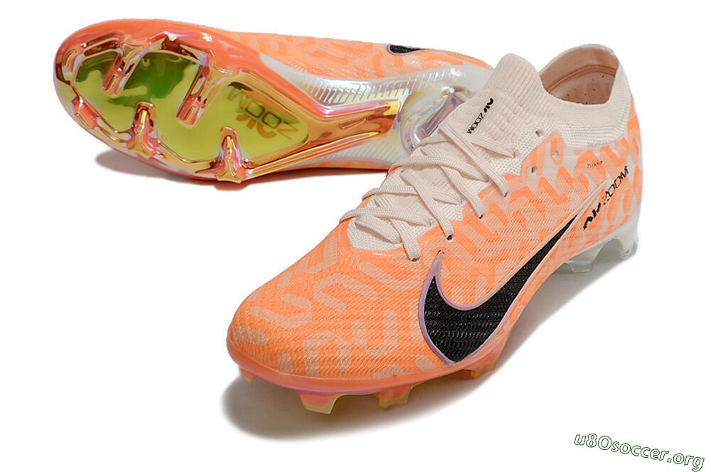 Nike Air Zoom Mercurial Vapor 15 Elite FG Football Boots - White/Orange/Black 0