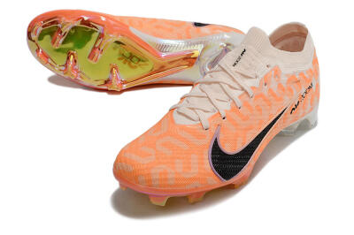 Nike Air Zoom Mercurial Vapor 15 Elite FG Football Boots - White/Orange/Black