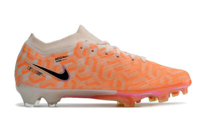 Nike Air Zoom Mercurial Vapor 15 Elite FG Football Boots - White/Orange/Black