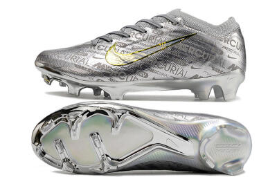 Nike Air Zoom Mercurial Vapor 15 Elite FG Football Boots - Silver/Gold