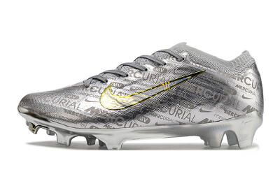 Nike Air Zoom Mercurial Vapor 15 Elite FG Football Boots - Silver/Gold
