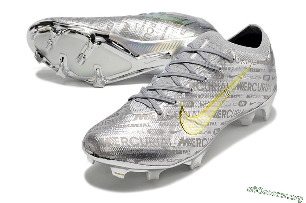 Nike Air Zoom Mercurial Vapor 15 Elite FG Football Boots - Silver/Gold 0