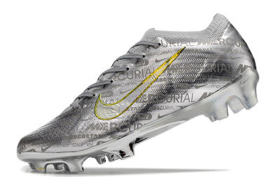 Nike Air Zoom Mercurial Vapor 15 Elite FG Football Boots - Silver/Gold