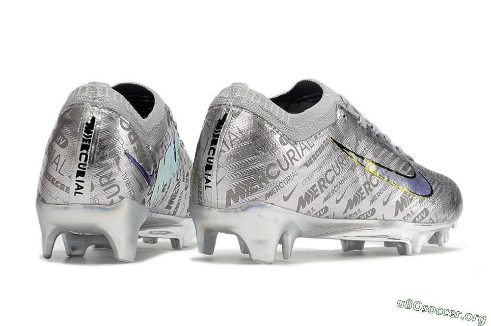 Nike Air Zoom Mercurial Vapor 15 Elite FG Football Boots - Silver/Gold 6