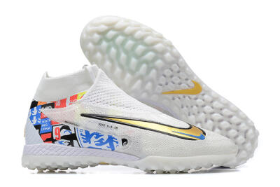 Harry Kane x Nike Phantom GX Elite DF Link TF Football Shoes - White/Gold/Black