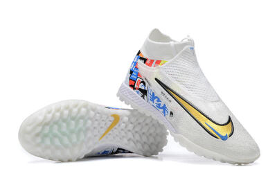Harry Kane x Nike Phantom GX Elite DF Link TF Football Shoes - White/Gold/Black