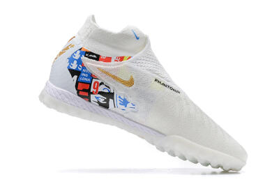 Harry Kane x Nike Phantom GX Elite DF Link TF Football Shoes - White/Gold/Black