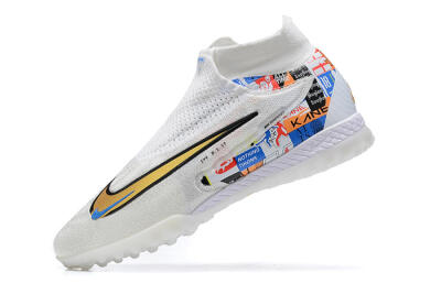 Harry Kane x Nike Phantom GX Elite DF Link TF Football Shoes - White/Gold/Black