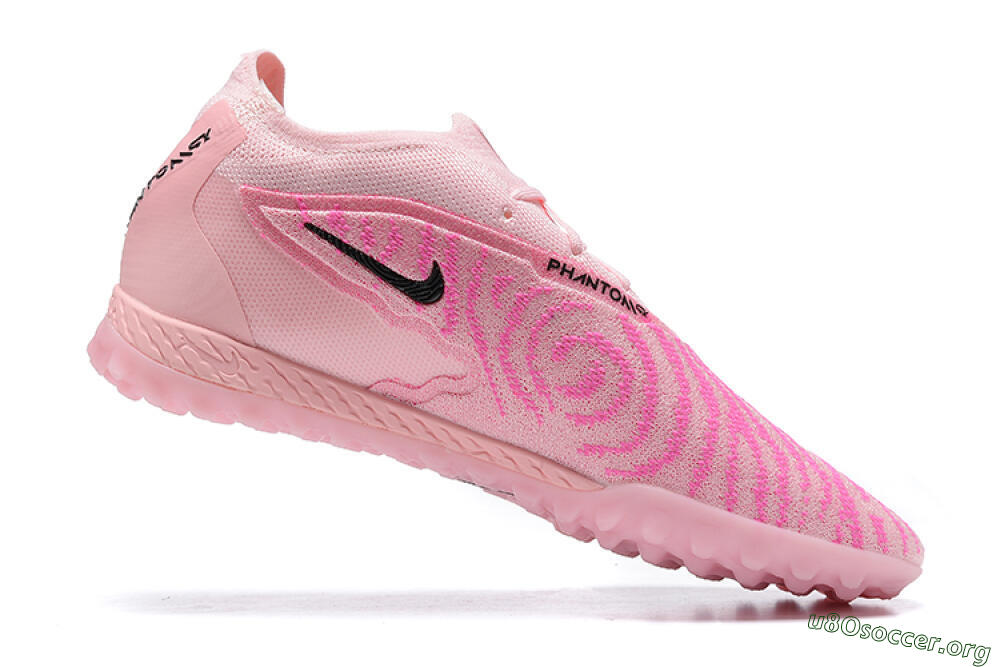 Nike Phantom GX Elite TF Football Shoes - Pink/Black/Gold 6