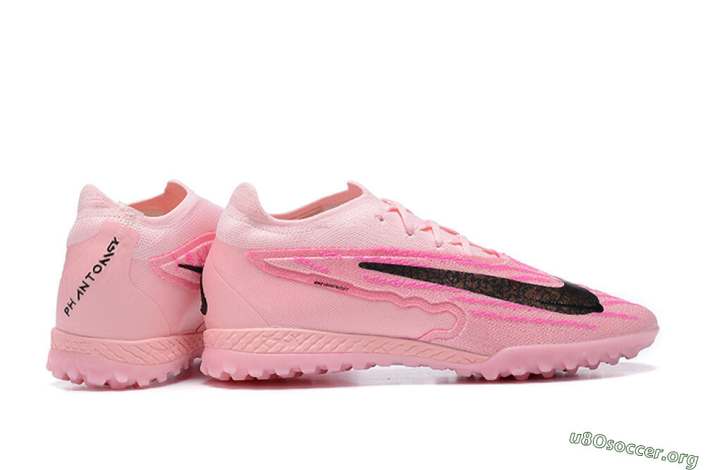 Nike Phantom GX Elite TF Football Shoes - Pink/Black/Gold 8
