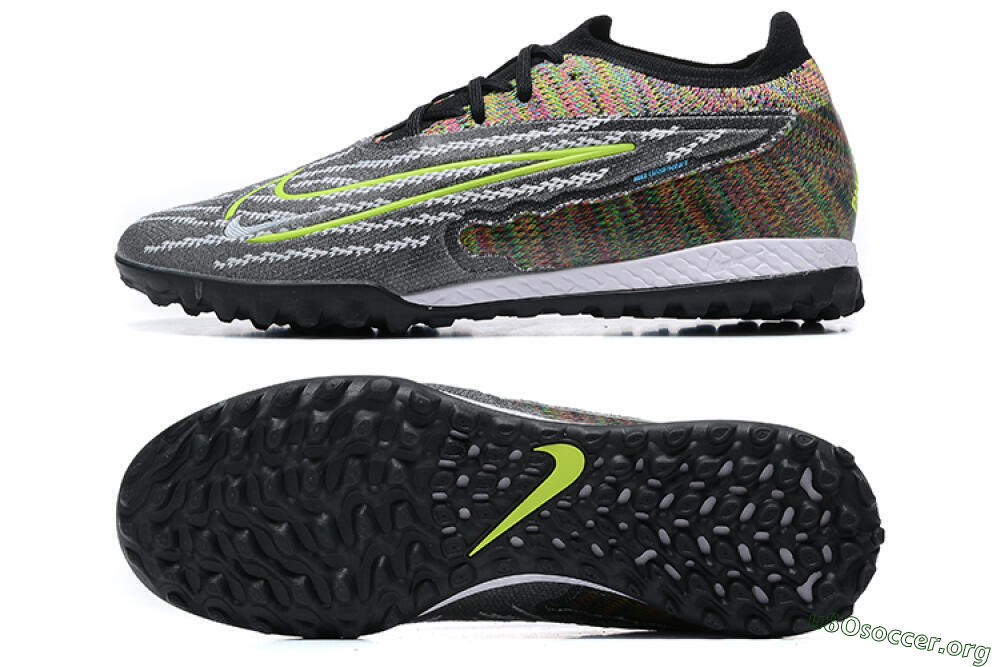 Nike Phantom GX Elite TF Football Shoes - Black/Yellow/Rainbow 1