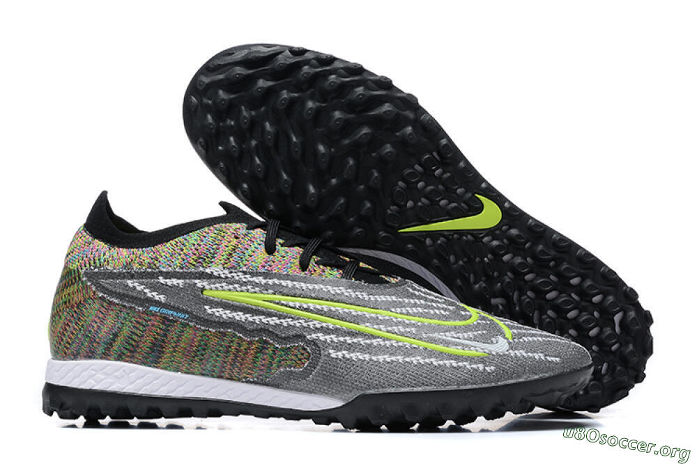 Nike Phantom GX Elite TF Football Shoes - Black/Yellow/Rainbow 2