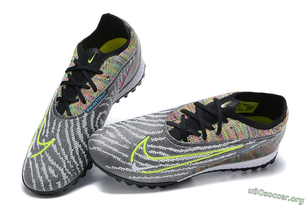 Nike Phantom GX Elite TF Football Shoes - Black/Yellow/Rainbow 5