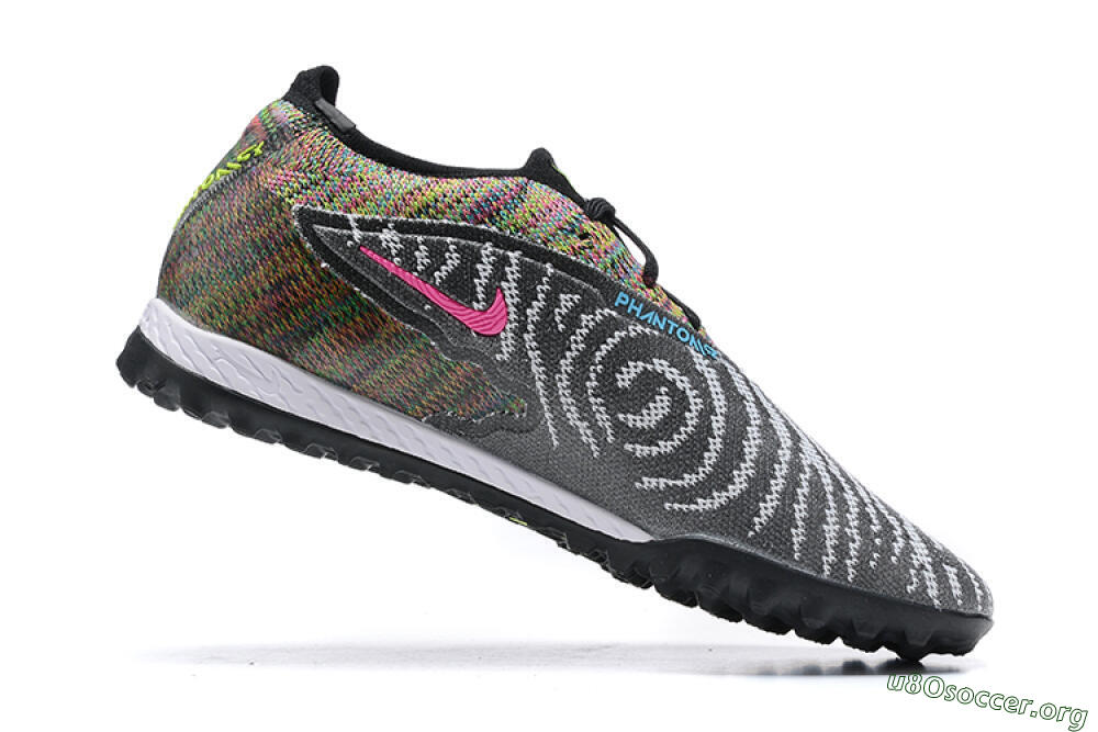 Nike Phantom GX Elite TF Football Shoes - Black/Yellow/Rainbow 6