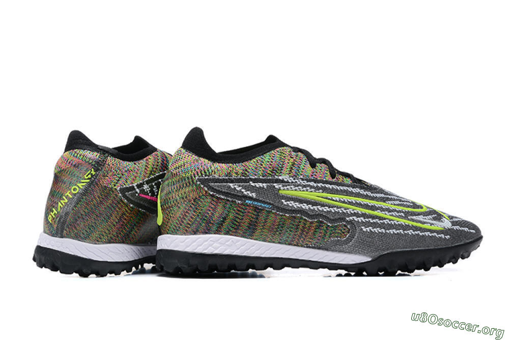 Nike Phantom GX Elite TF Football Shoes - Black/Yellow/Rainbow 8