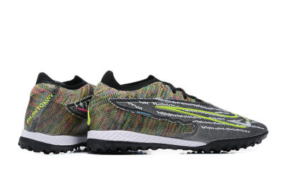 Nike Phantom GX Elite TF Football Shoes - Black/Yellow/Rainbow