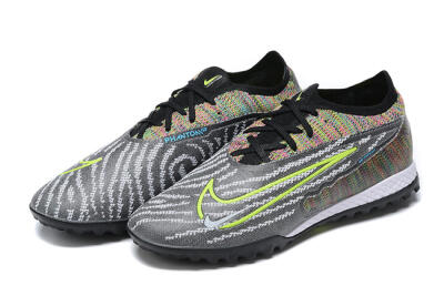 Nike Phantom GX Elite TF Football Shoes - Black/Yellow/Rainbow