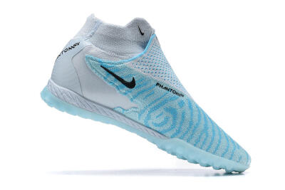 Nike Phantom GX Elite DF Link TF Football Shoes - Grey/Blue/Black
